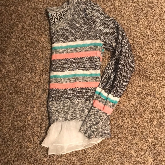 Black multi colored light sweater - Picture 2 of 4